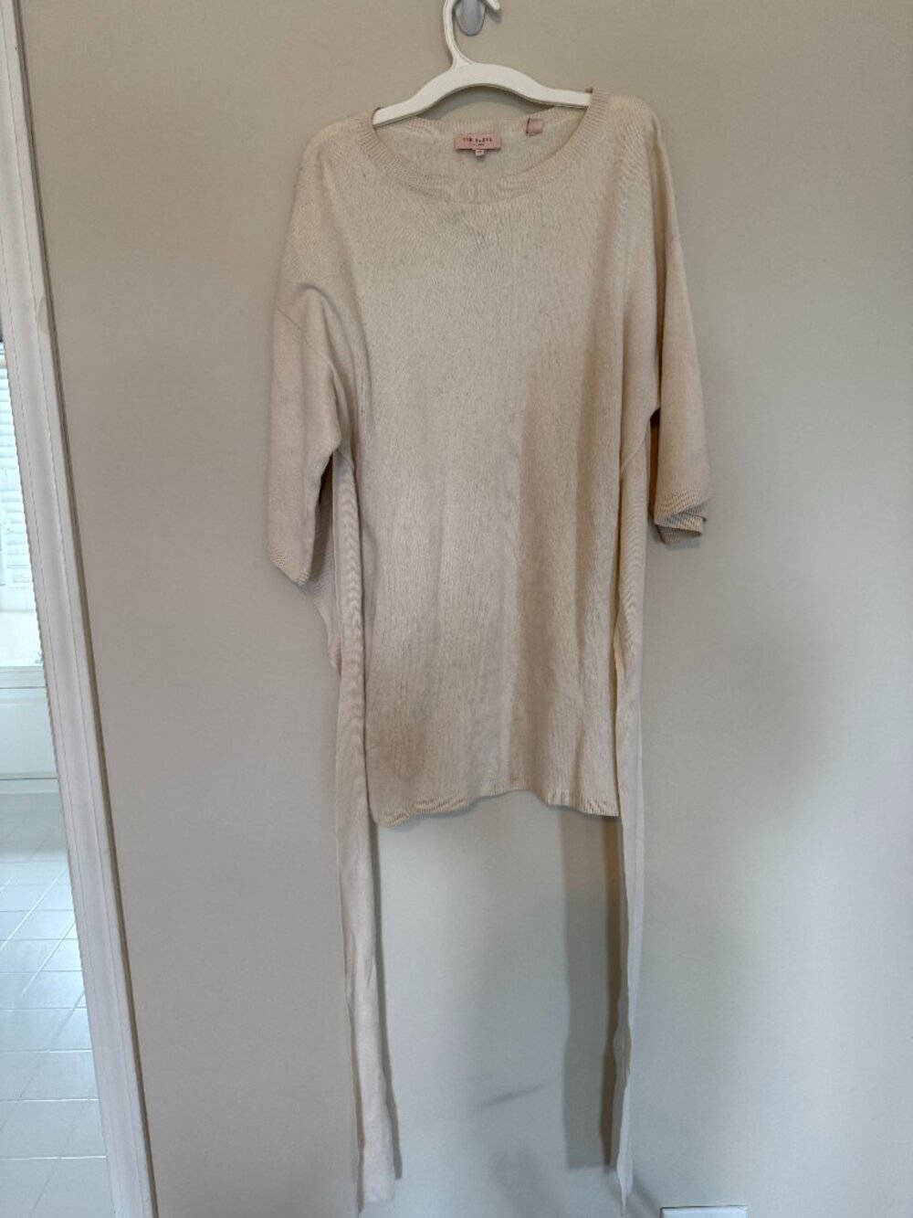 Ted Baker London Belted White Tunic Top